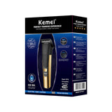 Kemei Km-6552 Factory Direct Selling Small Portable LED LCD Display USB Rechargeable Electric Hair Clipper