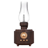 Retro FM Radio Bluetooth-compatible Speaker Atmosphere Light Bass Sound Box Music Player Support TF Card USB AUX Home Decor