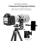 GHA-01 Panoramic Gimbal Tripod Head Gimbal Tripod Head 360 Degree Cantilever Gimlet Photography Camera for Telephoto Heavy Lens