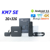 MECOOL TV Box KM7 SE 2GB DDR4 32GB Android 11 Gogle Certified 4K Amlogic S905Y4 HDR10 2.4G/5G WIFI Prefix VS KICKPI KP1 km2