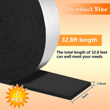 2Inch Wide X 32.8 Ft Outdoor Foam and Foil Pipe Wrap Insulation Tape Self Adhesive (2 Roll)