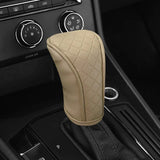 Handle Knob Decor Wear-resistant Shift PU Leather Non-Slip Protective Cover Universal Car Interior Accessories
