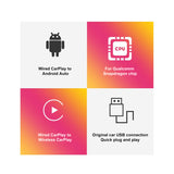 2+32G 4 Cores Ai Box Wired To Wireless Auto Only for Vehicles with Original Carplay System Android 10