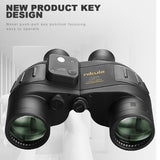 NIKULA 7x50 Waterproof Fogproof Military Marine Binoculars W/Internal Rangefinder & Compass for Navigation Hunting Boating