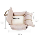 Car Cat And Dog Pet Sofa Nest Lattice Color Matching Portable Folding