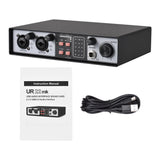 2-in 2-out Mixer Mixing Console Track Separation External Sound Card Recording Driver Microphone Equipment