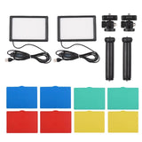 1/2/3Pac 15W LED Set Desktop Video Conference Fill Light Bi-Color CRI95 USB Power Supply for Vlog Live Streaming