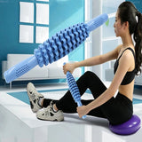 Relax the muscle fascia massager sticks wheel gear fiess drum massage roller elastic rods