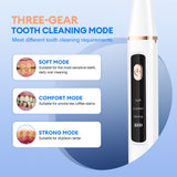 3 Modes Ultrasonic Dental Scaler+5D Teeth Strips Sets Oral Care Tartar Removal Calculus Remover Tooth Whitening Tools