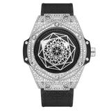 PINTIME New Hip Hop Watch For Men Fashion Big Dial Unique Watches Luxury Diamond Ice Out Watreproof Relogio Masculino 2023