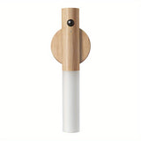 LED night light with motion sensor, rechargeable via USB, magnetic base and frosted glass screen