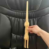 New Wooden Cat-Shaped Back DIY Scratching Stick Made Of Solid Wood