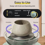 Mini Clay Art Kit - 4.7" Electric Pottery Wheel with Petal Support and Speed Control for Kids and Adults.
