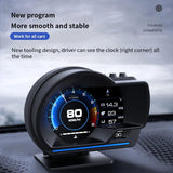 Car Head Up OBD2 HUD Universal BeiDou GPS With Multiple Alarm HD Display Screen Digital Clock Altitude Date Speedometer