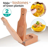 Crusher Tools Banana Press Ground Beef Smasher Plantain Cup Tortilla Wooden Manual Potato Maker Tostone