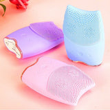 Waterproof Silicone Facial Cleanser Electric Face Wash Instrument Ultrasonic Beauty Instrument Facial Pore Charging Face Brush