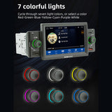 Car Stereo MP5 Player Single Din BT FM Radio Receiver with Carplay Android Auto Support Hands-Free Calg USB Charge