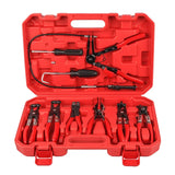 9Pcs Repair Tools Hose Clamp Ring Plier Flexible Wire Cable Bend Type Car Repairing Remover Auto Hand Tool Set