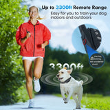 Electric Training Digital Rechargeable Remote Control IPX7 Waterproof Vibrator Pet Bark Stop Shock Collar for Dog
