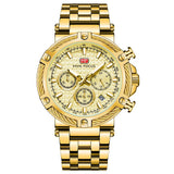 Leisure Waterproof Quartz Watch Luminous Men's Steel Strap Watch