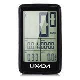 Lixada USB Rechargeable Wireless Bike Cycling Bicycle Speedometer Odometer with Computer Mount Holder