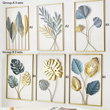 Thick minimalist art, modern metal sheet wall hanging