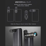 4in1 Lens 22X Telephoto Lens&205° Fisheye &4K 0.67X Wide Angle &25X ro Lens&Lens Clip&&Tripod for i Phone 15/14/13/12