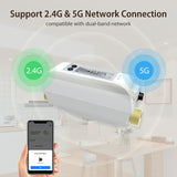 Tuya WiFi Intelligent Watervae Dual-Band wrate Meter APP Efficient Home Water Management Device for Voice Control