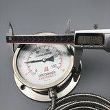 4 Inch Capillary Dial Type Gas Filled Barbecue Grill Pressure Thermometer Gauge