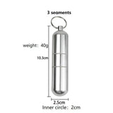 CRUSHER Aluminum Alloy Cigarette Case Tube Waterproof Pill Toothpick Capsule Bottle Keychain Tobacco Box Smoking Accessories