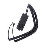 Underwater Thruster Wired Controller Waterproof PWM Wired Cruise Remote Control for Dual Motor Forward Backward Turn Black