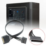 Lightweight SATA Compact Good Conductivity Useful 15 Pin Hard Drive Power Supply Splitter Cable