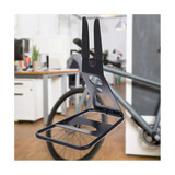 Outdoor Mountain Garage Storage Display Rack Floor Parking Rail Bike Rack, Black