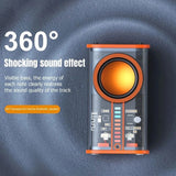 K07 Transparent Bluetooth Speaker Small Steel Cannon LED Wireless 3D Surround Portable Intelligent TWS Audio Waterproof