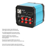 37MP 1080P 60FPS HDMI USB Industrial Microscope Camera with Conversion Adapter 100-240V US Plug
