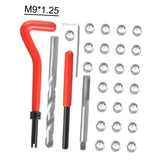 30Pcs Metric Thread Insert Kit M3 M4 M7 M9 M11 Helicoil Car Pro Coil 304 Stainless Steel Auto Repair Tool Bag