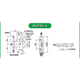High precision R-axis precision manual rotary platform sliding table precision bearing linear table bearing 9.8N 40mm RSP40-L