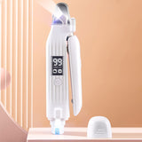 2 in 1 Electric Clipper Rechargeable Dog Nail Trimmer Grinder Quiet and Low Vibration with LED Lights