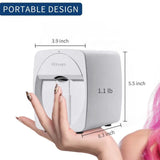 2024 3D Printer - Smart Mobile Nail Printer with App Control. DC 5V/2A for Professional Digital Nails or Home Use. Print Art Printing Equipment