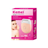 Mini Design Fast Filling Without Skin Damage Body Hair Remover Kemei Km-3213 Usb Charging Waterproof Body Razor Epilator