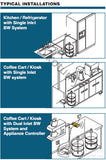 Beverage Vending Machine with Barrel Ice Maker and Refrigerator - Water Dispenser Pump Included
