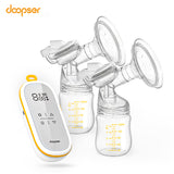 doopser Double Electric for Breastfeeding Hands Free Breast Pump 3 Modes 9 Suction Levels Low Noise Anti-Backw
