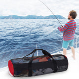 Sports Duffle Bag with Adjustable Shoulder Strap Portable Extra Large Scuba Diving Mesh Tote Snorkeg Gear Organizer
