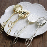 Home Salad Cake Multifunction Vintage Food Tong Bread Clamp Dessert Clip Barbecue Tools For Kitchen Utensils