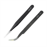 Precision Industrial Anti-Static Magnetic Stainless Steel Tweezers Set for Electronics Soldering Maintenance