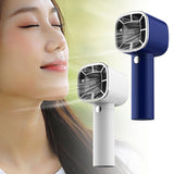 Handheld USB Rechargeable Mini Portable Digital Display Air Coog Table Fan 3 Wind Speeds
