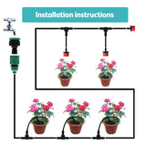 Automatic Drip Kits for 2x15m 4/7-inch Dispensing Tube DIY Garden Watering Irrigation System