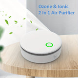 1pc Portable Ozone & Ionic Air Purifier 2 In 1 Mini Purifier Rechargeable Purifying Air And Eliminate Odor