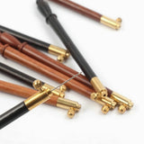 1PCS Sandalwood Handle Embroidery Hook Embroidery Cross Stitch Craft Kit French Crochet For DIY Sewing Knitting With 3 Needles