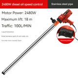 High-power Pumping Portable Electric Well Six-speed Vertical Pump Diesel Oil Drum